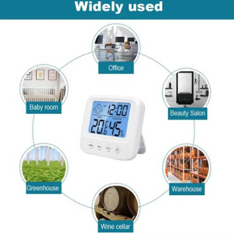 1pc New LCD Digital Temperature Baby Room Humidity Meter  Home Indoor Electronic Hygrometer Thermometer Weather Station