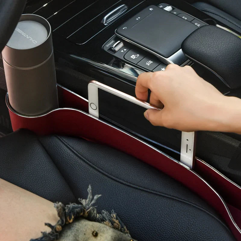 2 Pack Car Front and Rear Seat Gap Cup Holders Multifunctional Car Organizer Box for Car Organizing Storing Interior Accessories