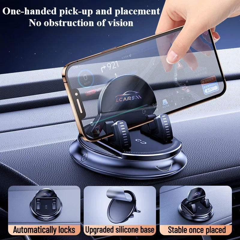 360 Degree Rotating Car Phone Holder Sticky Suction Cup Multi-Purpose Use Mobile Stand for Dashboard Auto & House car accessory