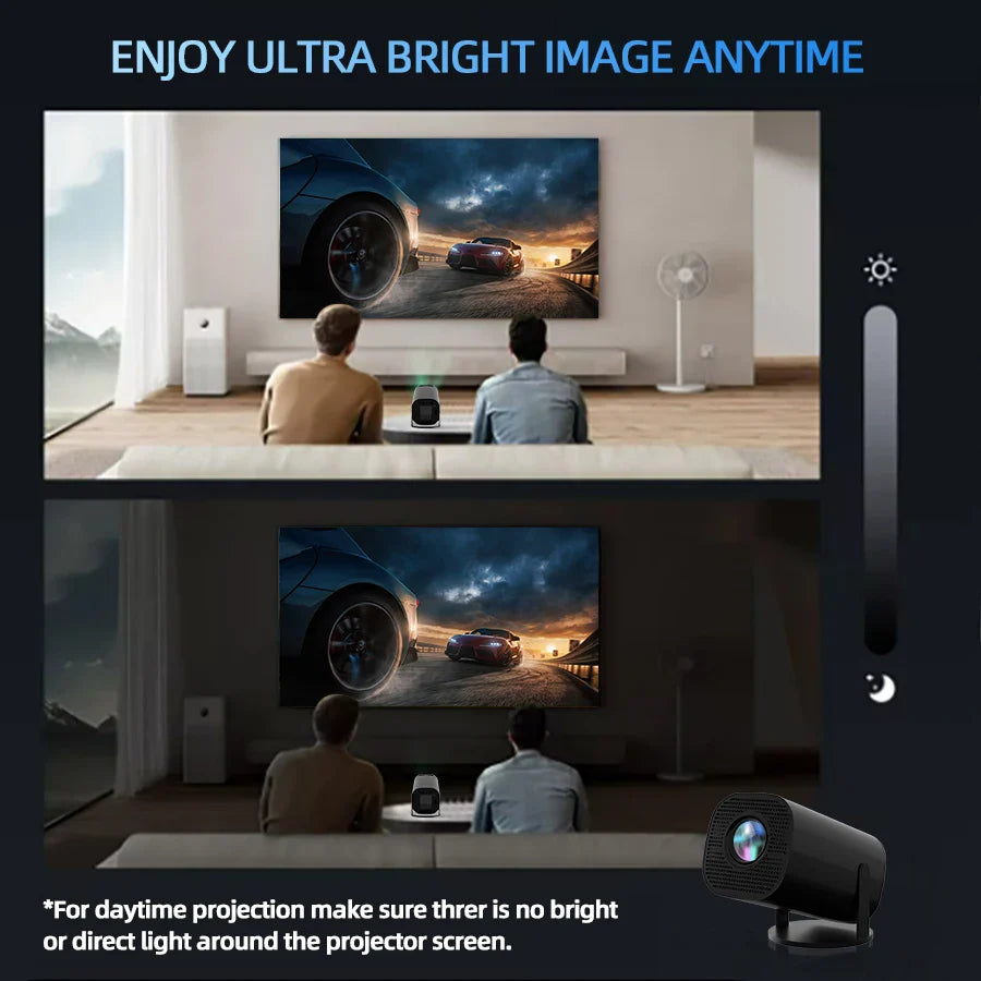 New 5G supports 4K projector, dual WiFi, intelligent P30 angle free adjustment, high chip 1500ANSI 1280 * 720P dual WiFi Bluetoo