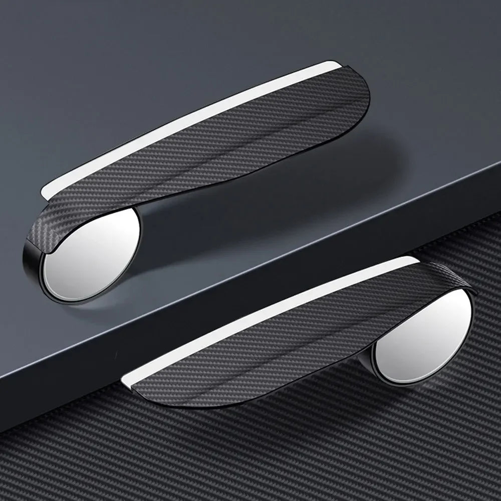 Car Rearview Blind Spot Mirror Rain Eyebrow Visor Carbon Fiber Car Rearview Side Snow Visor Rain Cover Car Mirror Accessories