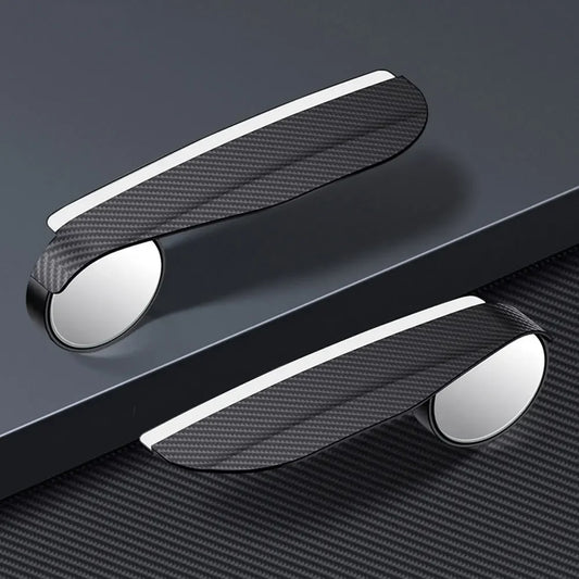 Car Rearview Blind Spot Mirror Rain Eyebrow Visor Carbon Fiber Car Rearview Side Snow Visor Rain Cover Car Mirror Accessories