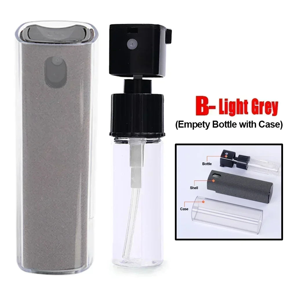 Microfiber Screen Cleaner Spray Bottle Mobile Phone Tablet Laptop Display Screen Cleaning Wipe Press Spray Bottle Without Liquid