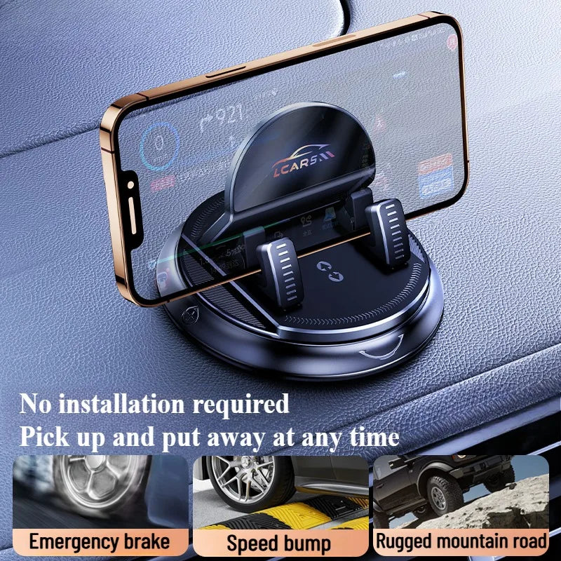 360 Degree Rotating Car Phone Holder Sticky Suction Cup Multi-Purpose Use Mobile Stand for Dashboard Auto & House car accessory