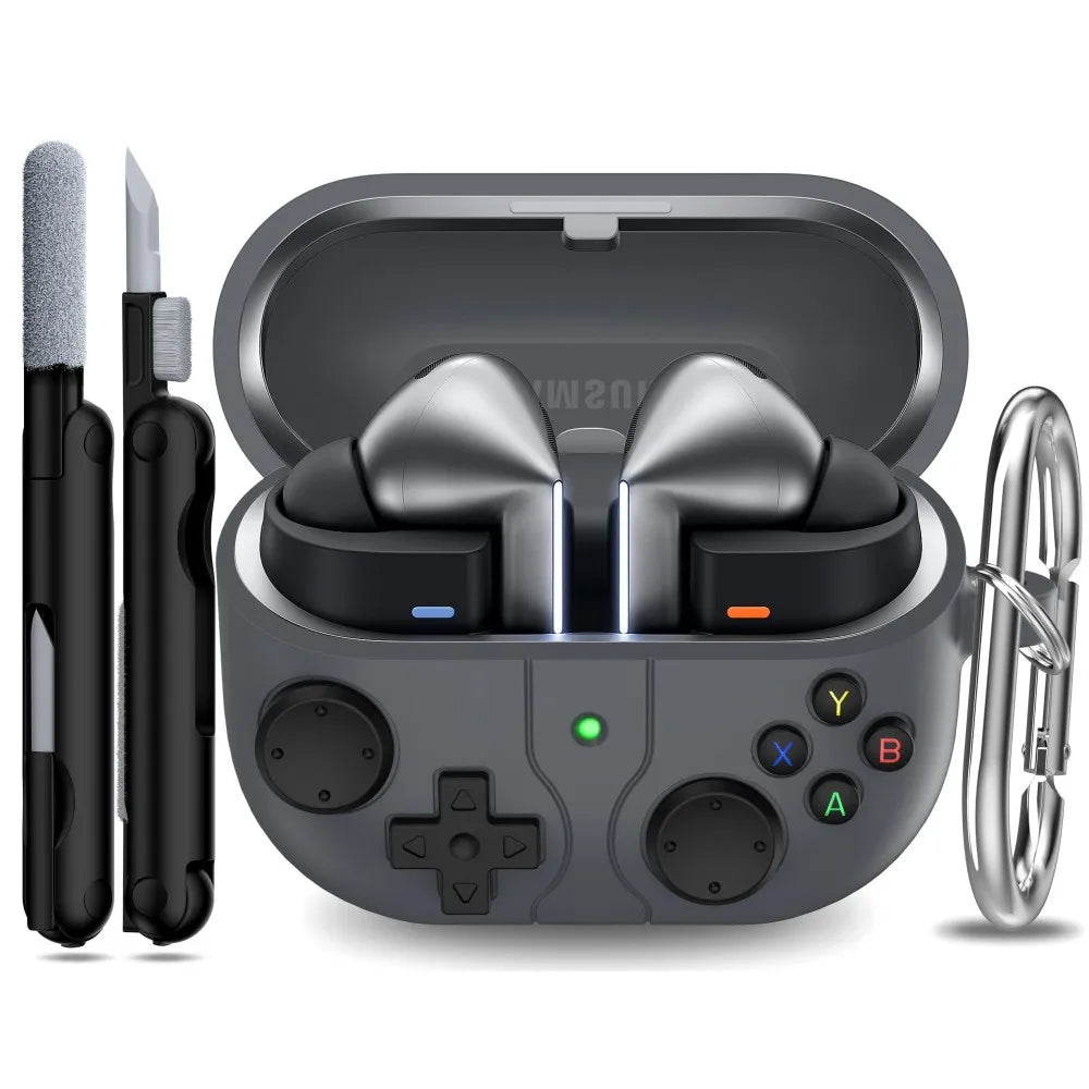 for Samsung Galaxy Buds 3 Pro /Galaxy Buds 3 Carbon Fibre Case with Cleaning kit Security Lock Case for Samsung Galaxy Buds 3Pro