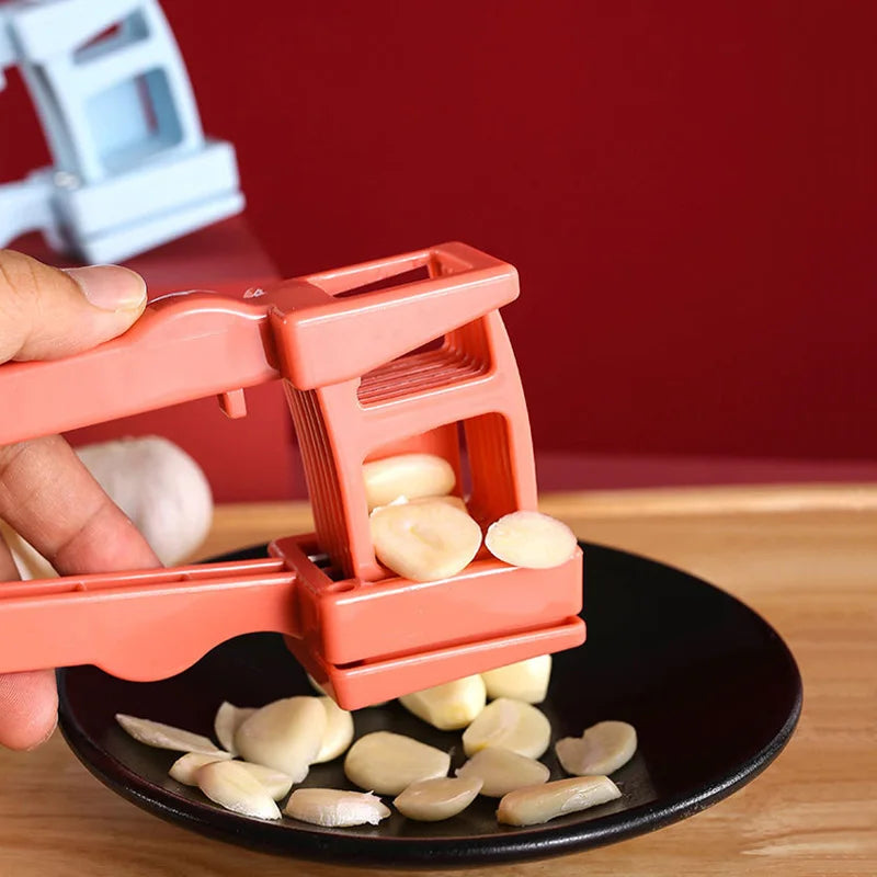 DecorBites™ Garlic Press Slicer Chopper Food Crusher Cutter Kitchen Gadget