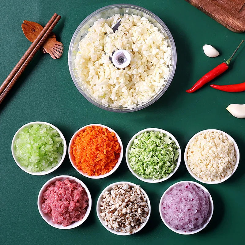 DecorBites™ Kitchen Garlic Ginger Chopper Grinder Cutter Meat Crusher Vegetable