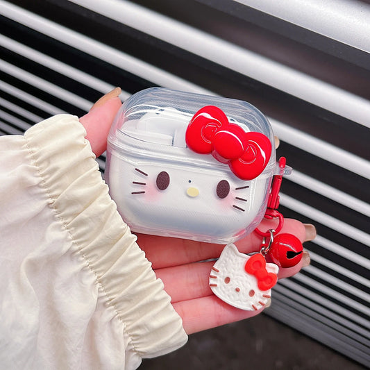 Case For Samsung Galaxy Buds 3 Pro Cute 3D Cartoon Shell Wireless Headphone Cover for Samsung Buds3 Protective Cover With Hook