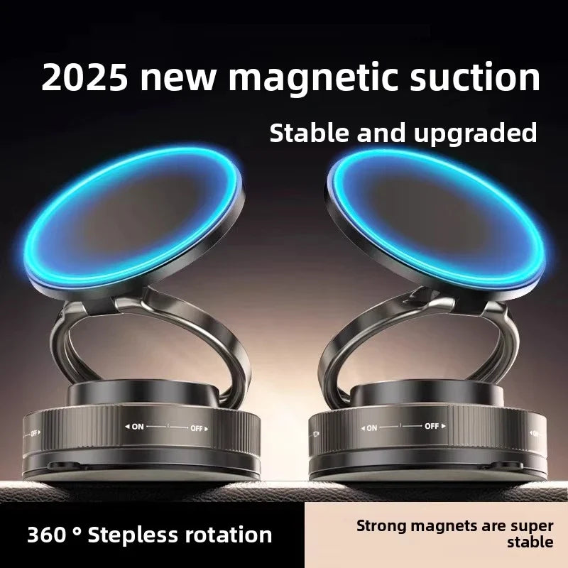 T30 Vacuum Magnetic Phone Holder Stand, for Magsafe Suction Cup Phone MountAdjustable Swivel Lock, for Your Car/Gym/Mirror