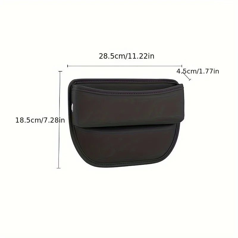 Leather Car Seat Gap Organizer Multifunctional Vehicle Storage Box Creative Interior Decoration Carriage Gap Placement Box