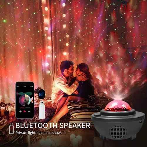 Bluetooth Speaker Galaxy Projector: Colorful Starry Sky