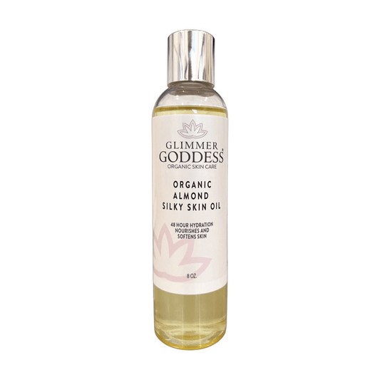 Glimmer Goddess Organic Sweet Almond Silky Skin Oil - 48 Hour Hydration