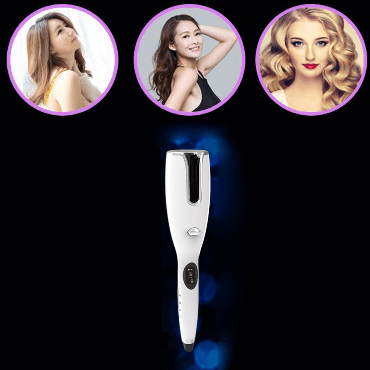 Go Curly USB-Charged Automatic Hair Curler - Effortless Beachy Waves
