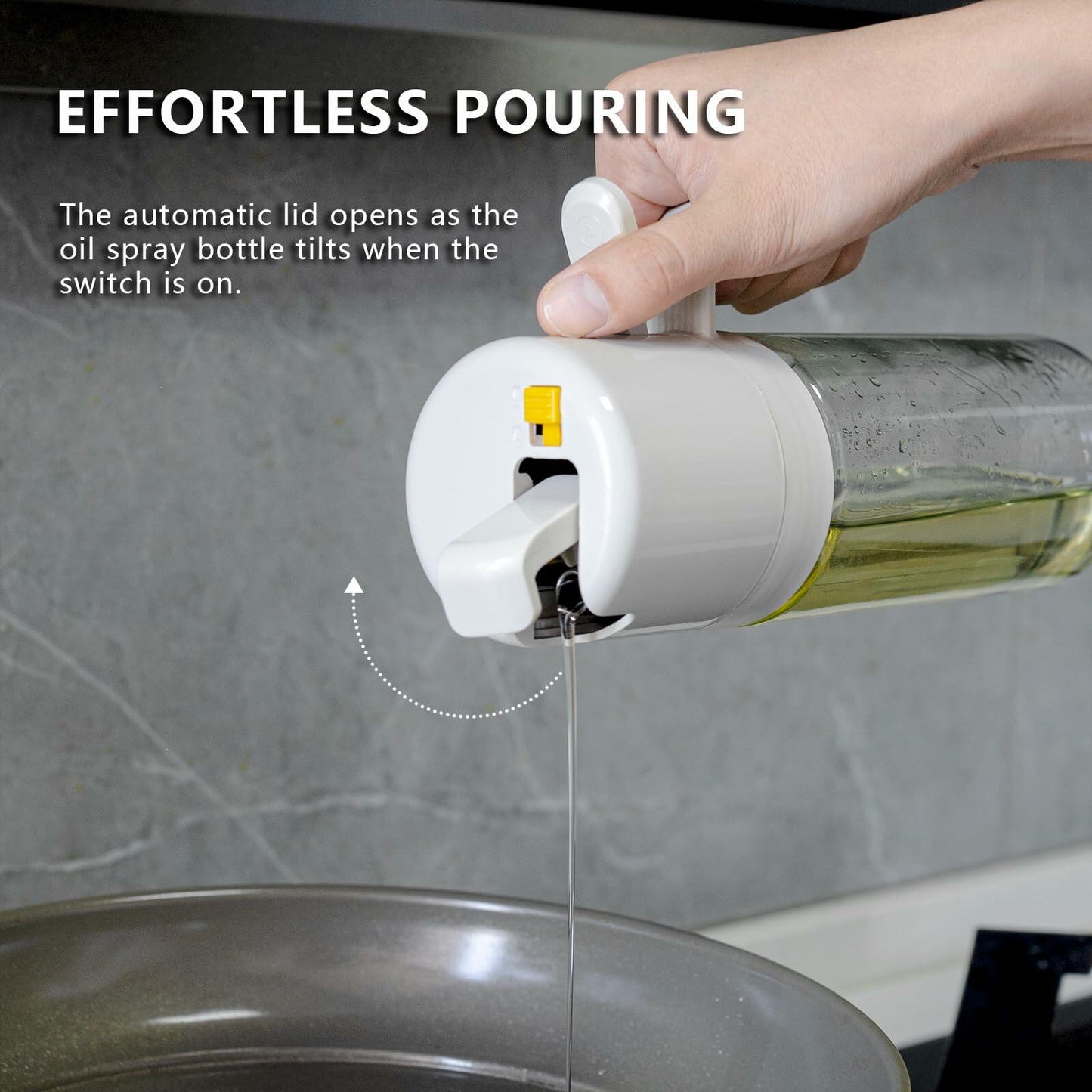 REDANT 2-in-1 Olive Oil Sprayer Kitchen Dispenser Grey 500ml