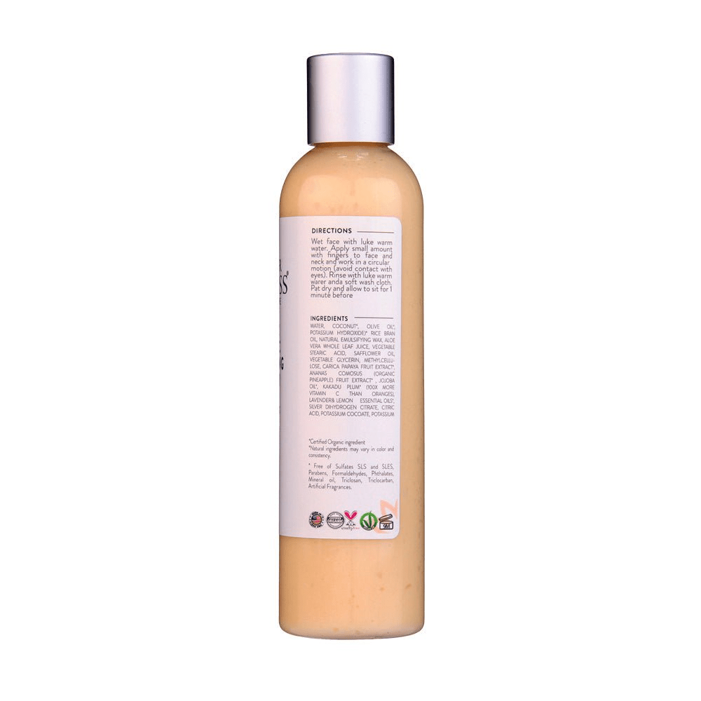 Organic Vitamin C Face Cleanser - Brightening & Hydrating (8 oz.)