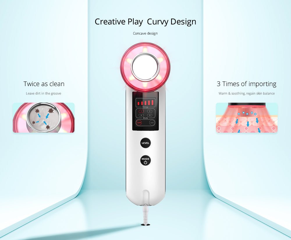 Shape Tactics Handheld Photon Ultrasonic Facial Cleanser