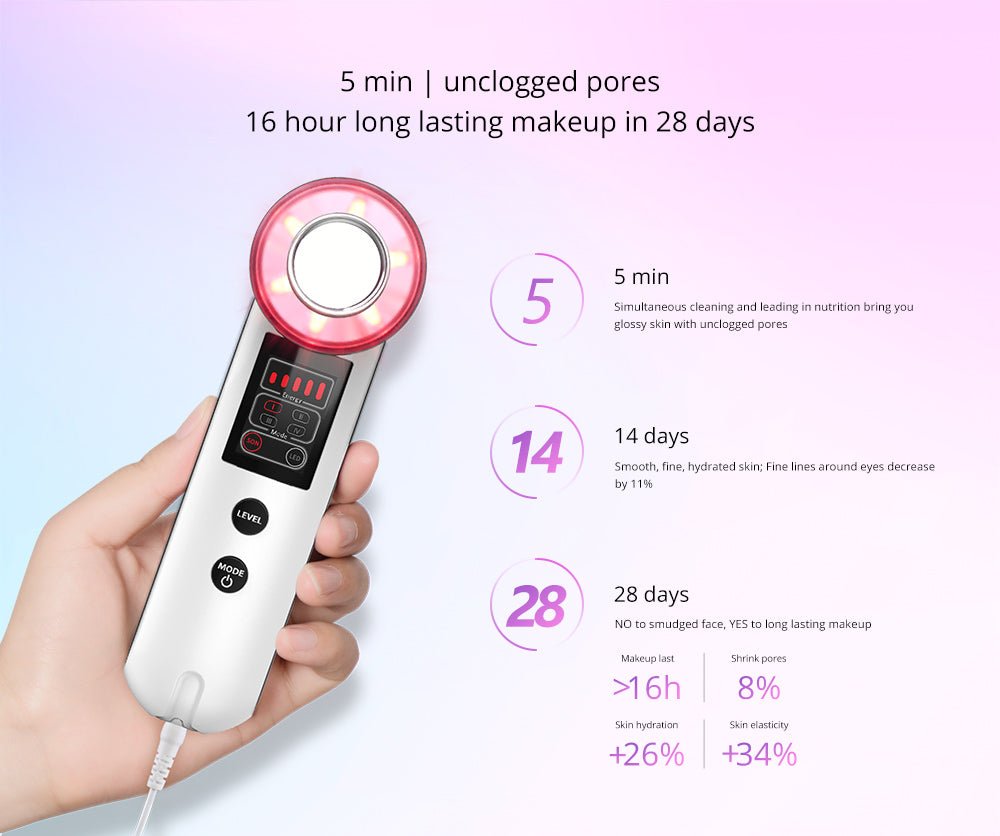 Shape Tactics Handheld Photon Ultrasonic Facial Cleanser